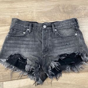 NWOT - WE THE FREE black denim jean shorts